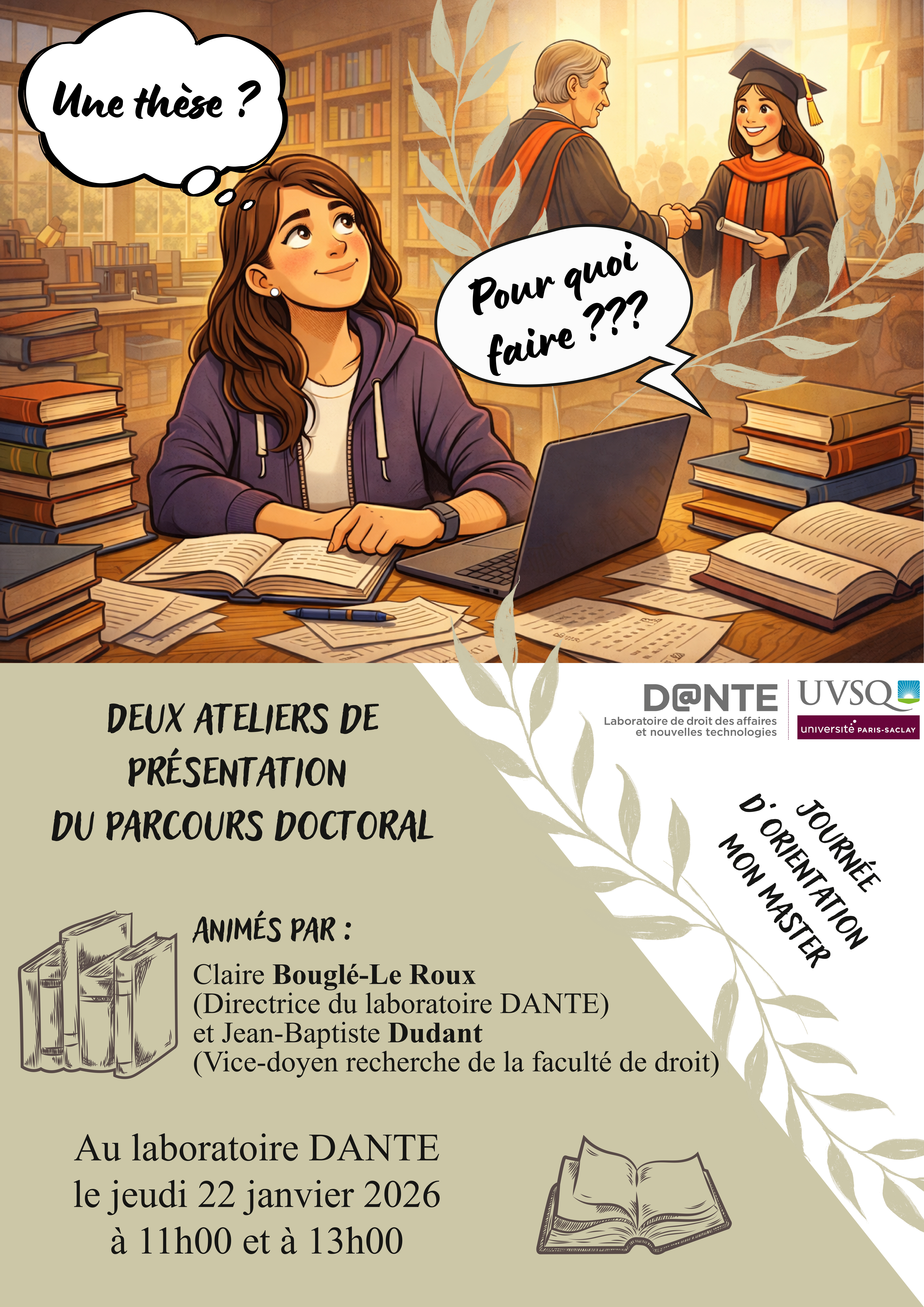 Affiche "Une thèse, pour quoi faire ?"